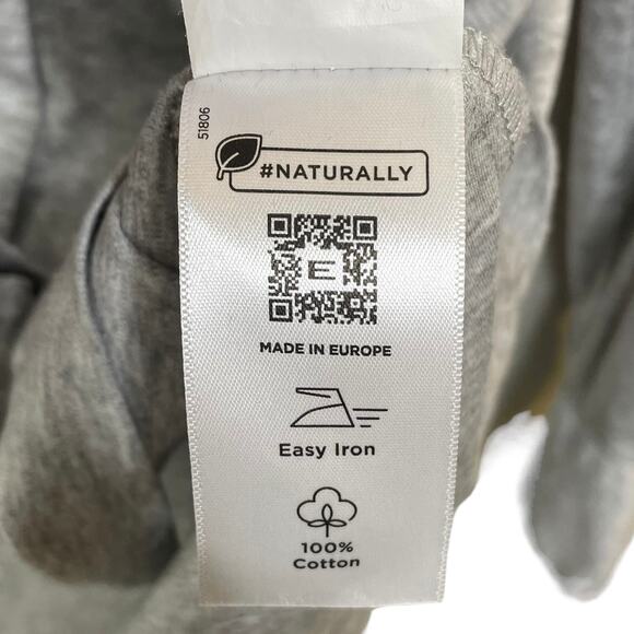 Eterna Fitted Womens Gray Heathered Grey Button Down Shirt Top V-Neck Size 16 US - Picture 9 of 11